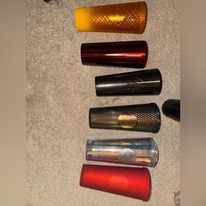 Starbucks Tumbler Set - Orange, Red, Black, Gold, Silver